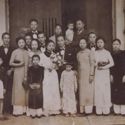 Áo dài cưới xưa
