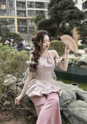 Áo yếm có tay - Áo dài Nhã
