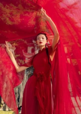 Họa tiết trang tri áo yếm múa văn nghệ
