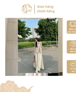 Set bộ áo yếm kèm quần suông đũi góc rộng