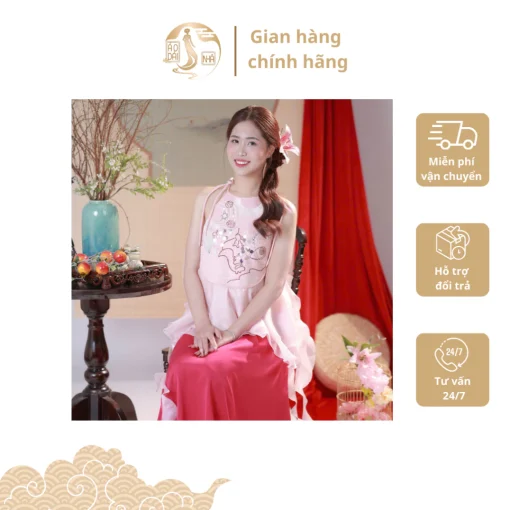 Áo yếm Têys phói với chân váy